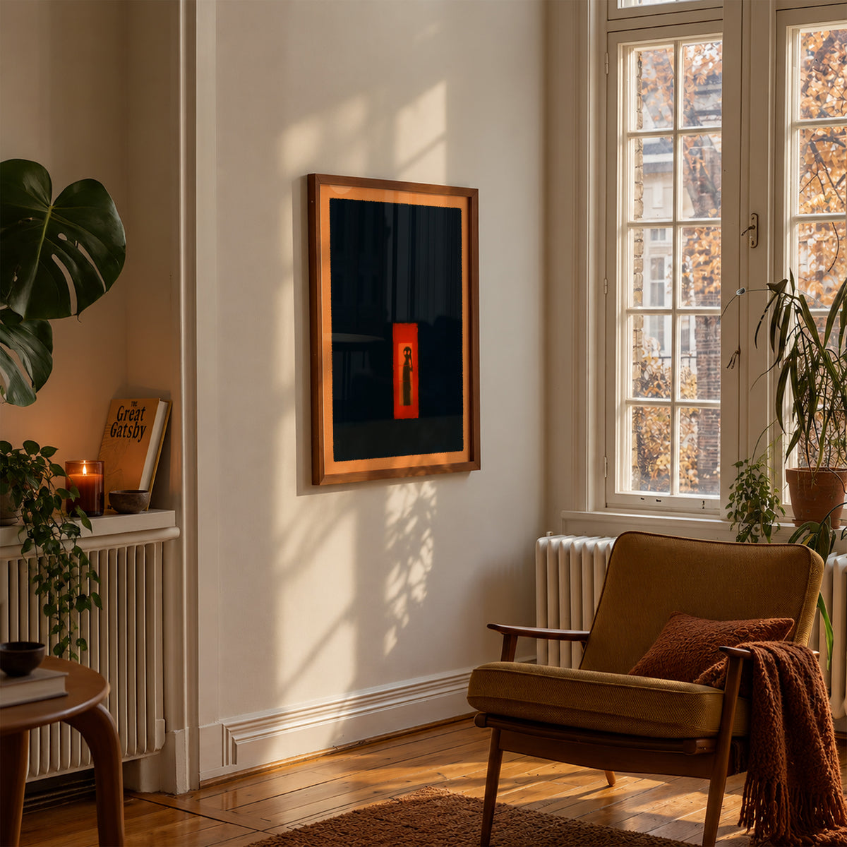 Alien Phone Box Print Living Room 7 (autumnal).jpg