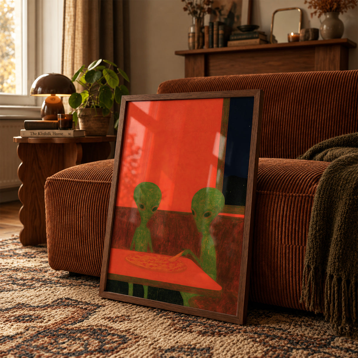 Alien Pizza Night Print Living Room 13 (autumnal).jpg
