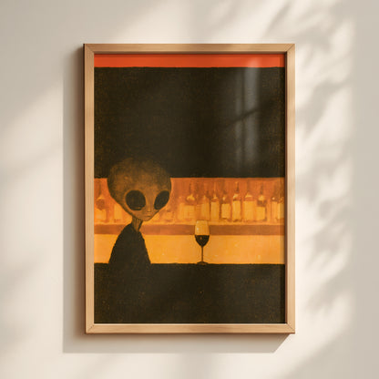 Alien at the Bar Print Framed-1-portrait-MASTER.jpg