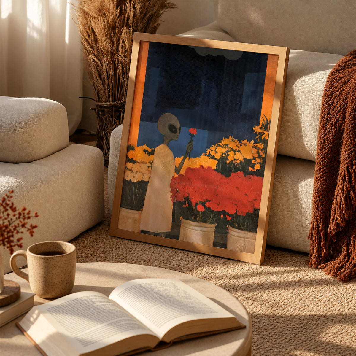 Alien with a Red Flower Print Living Room 2 (autumnal).jpg