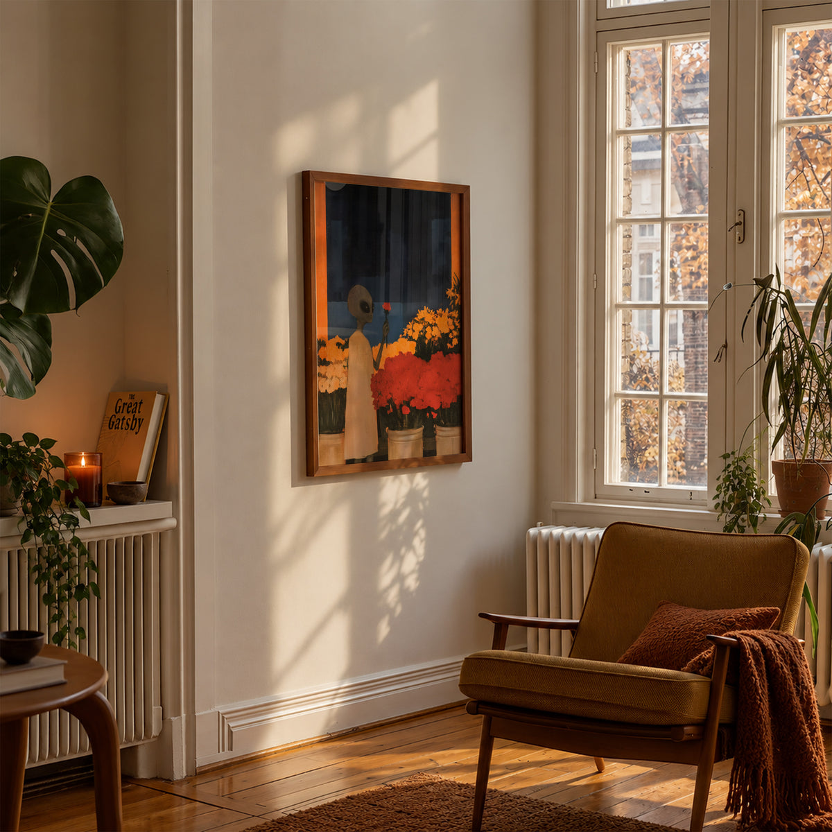 Alien with a Red Flower Print Living Room 7 (autumnal).jpg