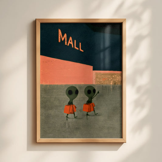 Aliens at the Mall Print Framed-1-portrait-MASTER.jpg