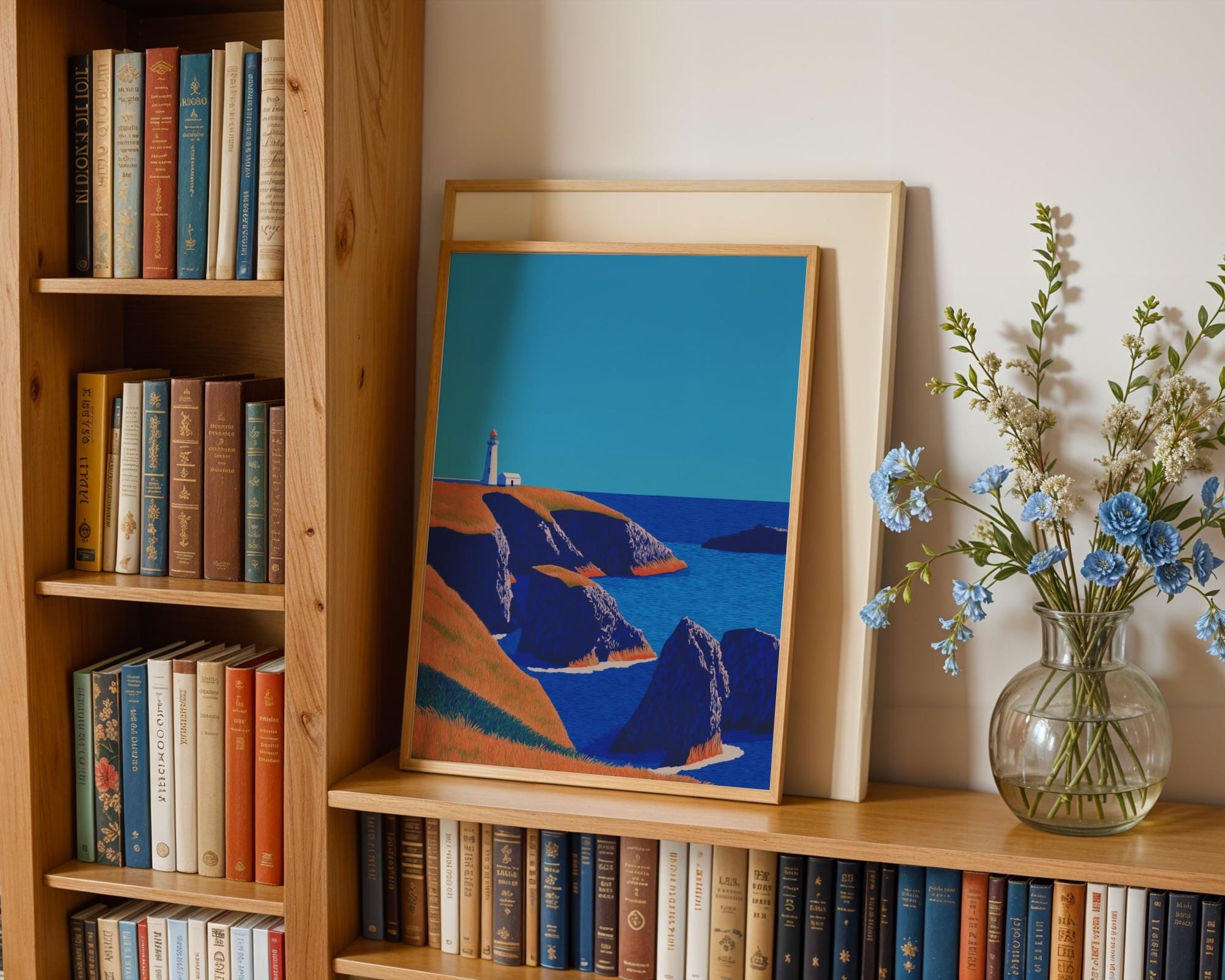 Anglesey Print – Lighthouse Wall Art, Wales Travel Poster, North Wales Decor, Llanddwyn Island Illustration, Coastal Home Print 15 x 20 cm / 6 x 8″ (roughly A5)