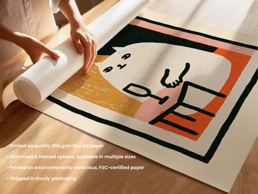 Aperitivo Cat Print