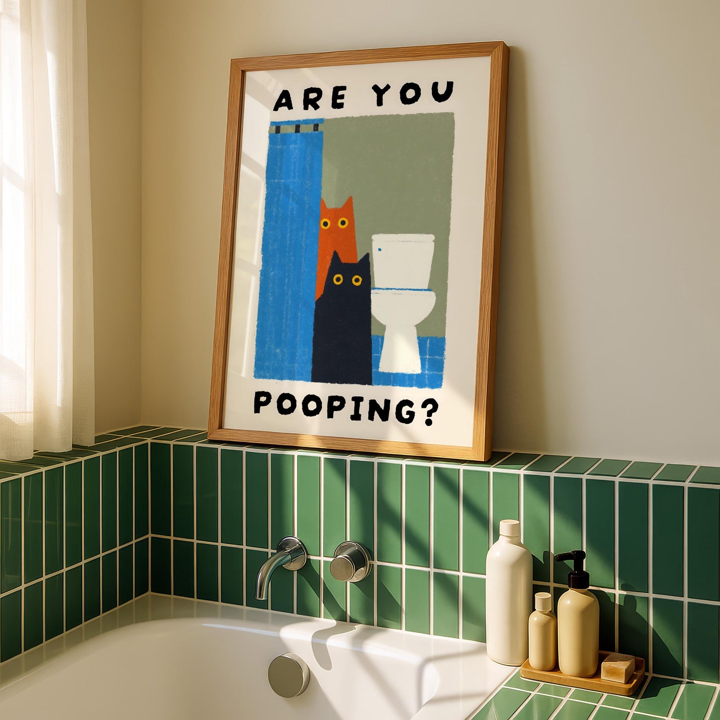 Are You Pooping? Cat Print