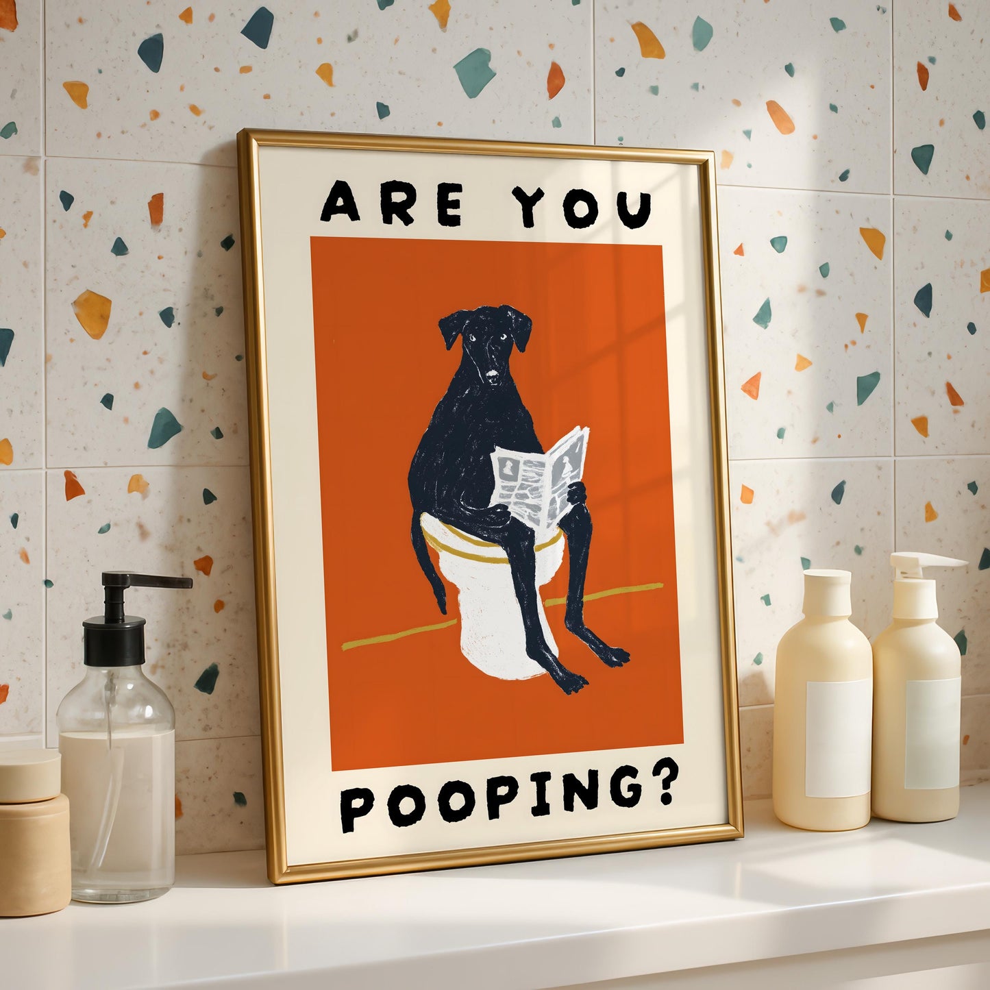 Are You Pooping? Dog Print