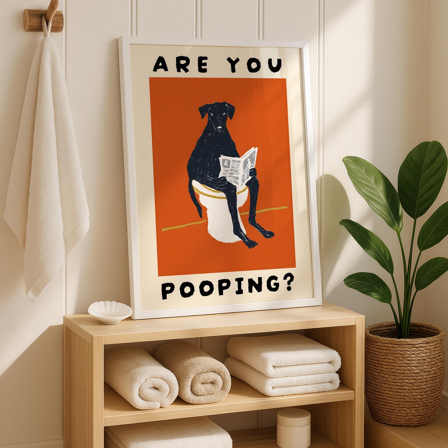 Are You Pooping? Dog Print