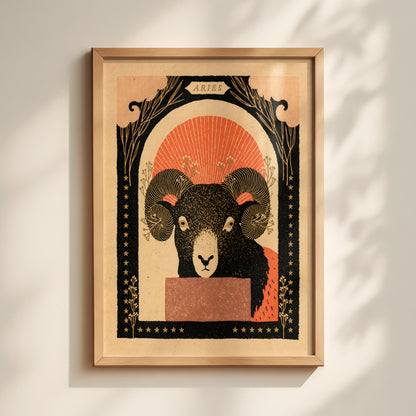 Aries Zodiac Print