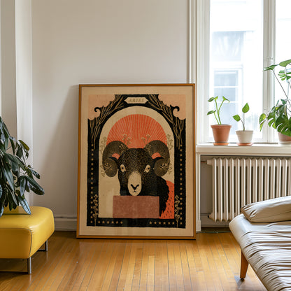 Aries Zodiac Print