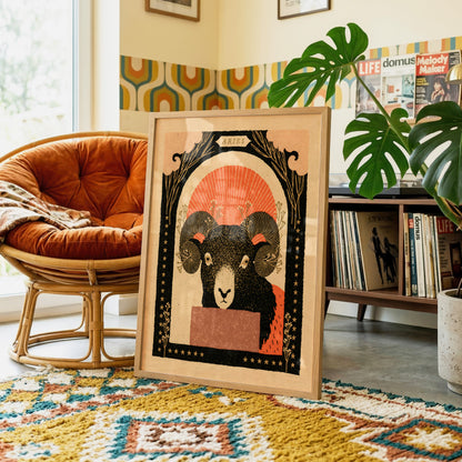 Aries Zodiac Print