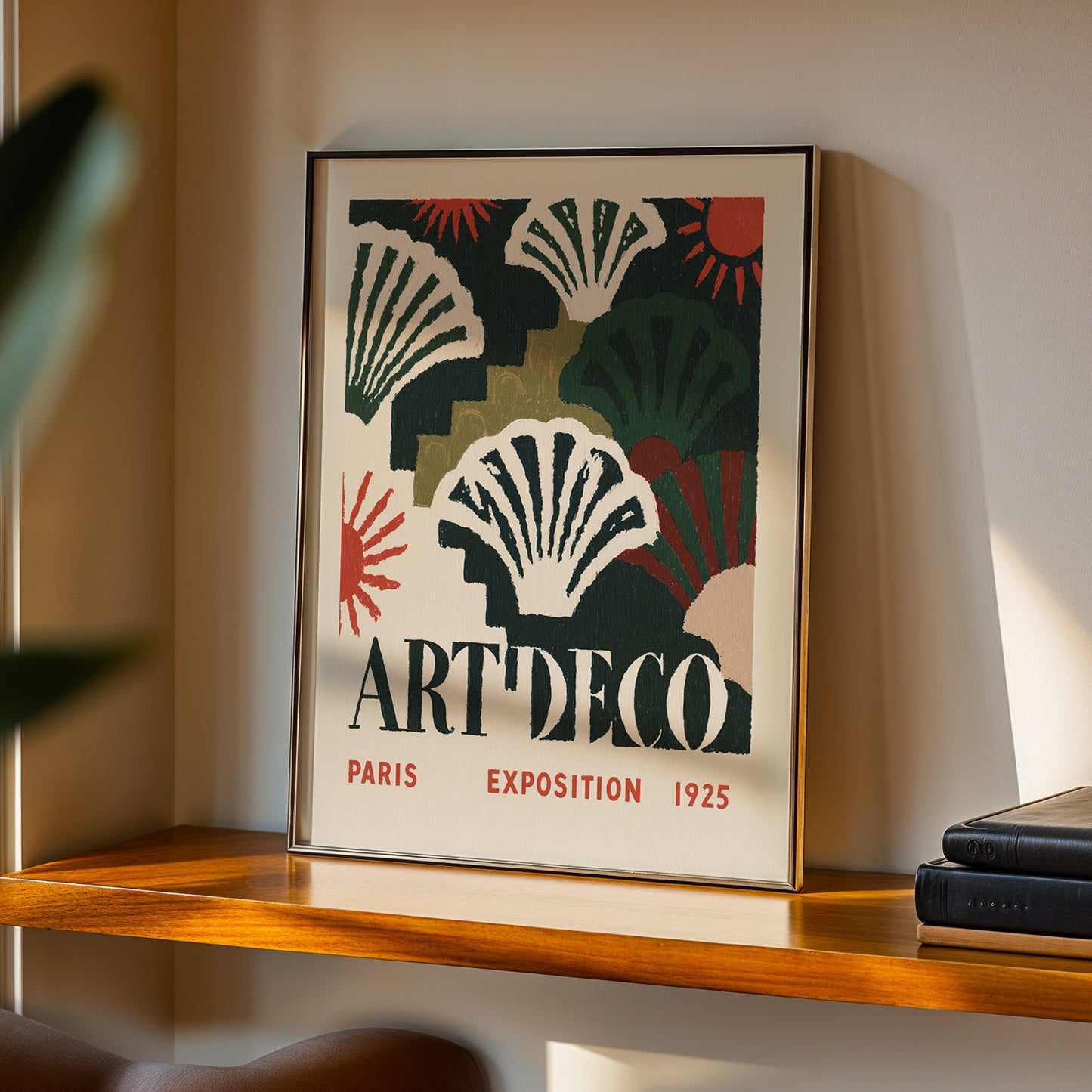 Art Deco Paris Exposition Print — Dark Green