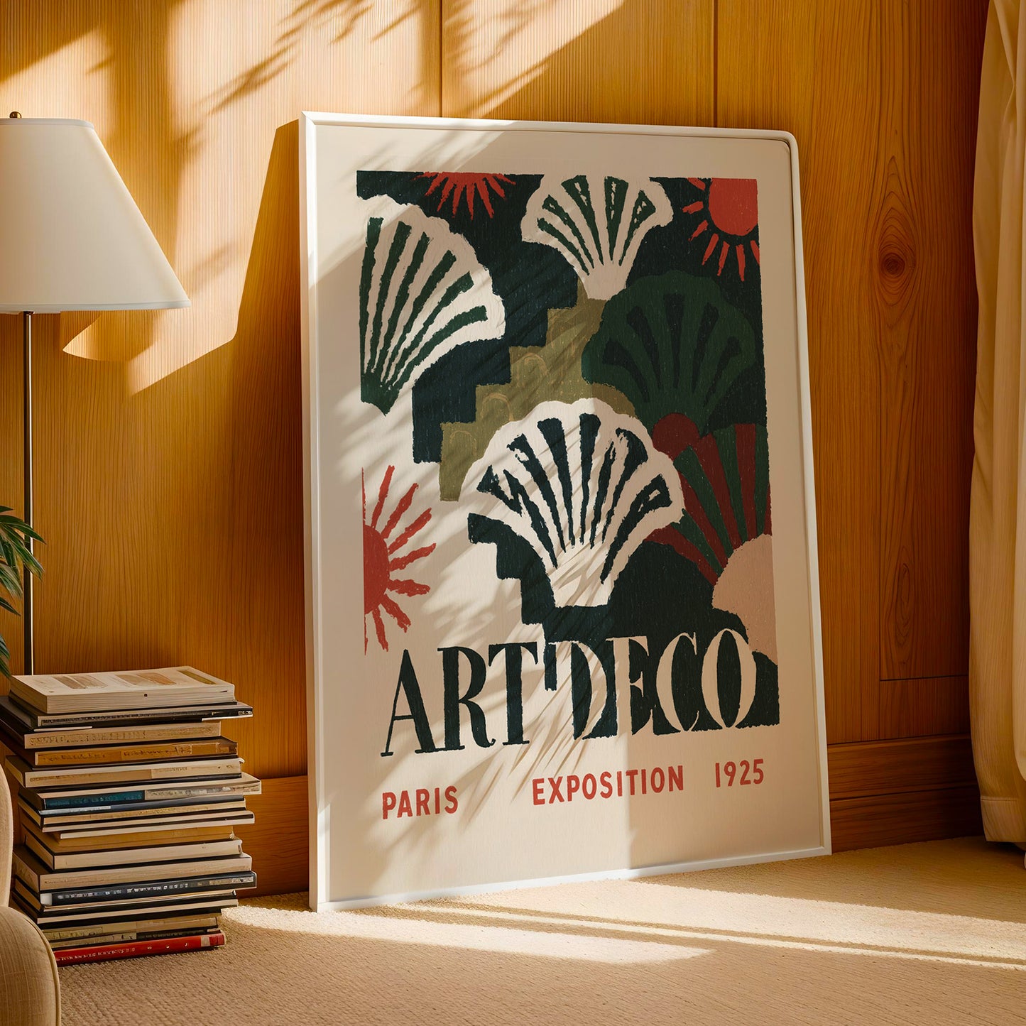 Art Deco Paris Exposition Print — Dark Green