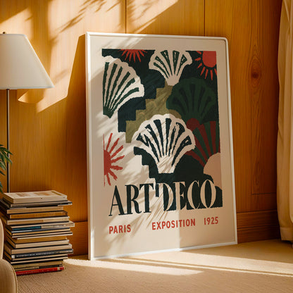 Art Deco Paris Exposition Print — Dark Green