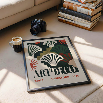 Art Deco Paris Exposition Print — Dark Green