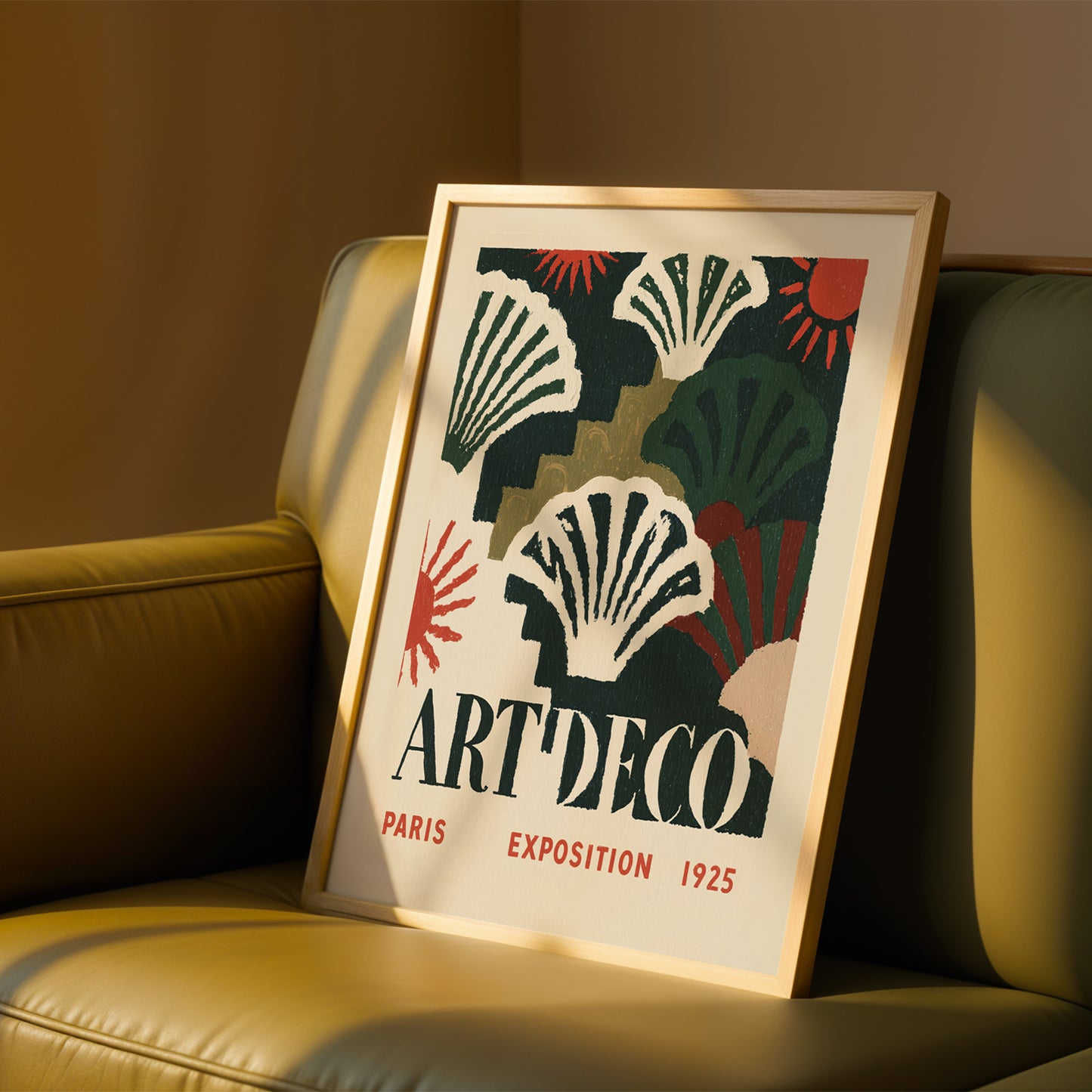 Art Deco Paris Exposition Print — Dark Green