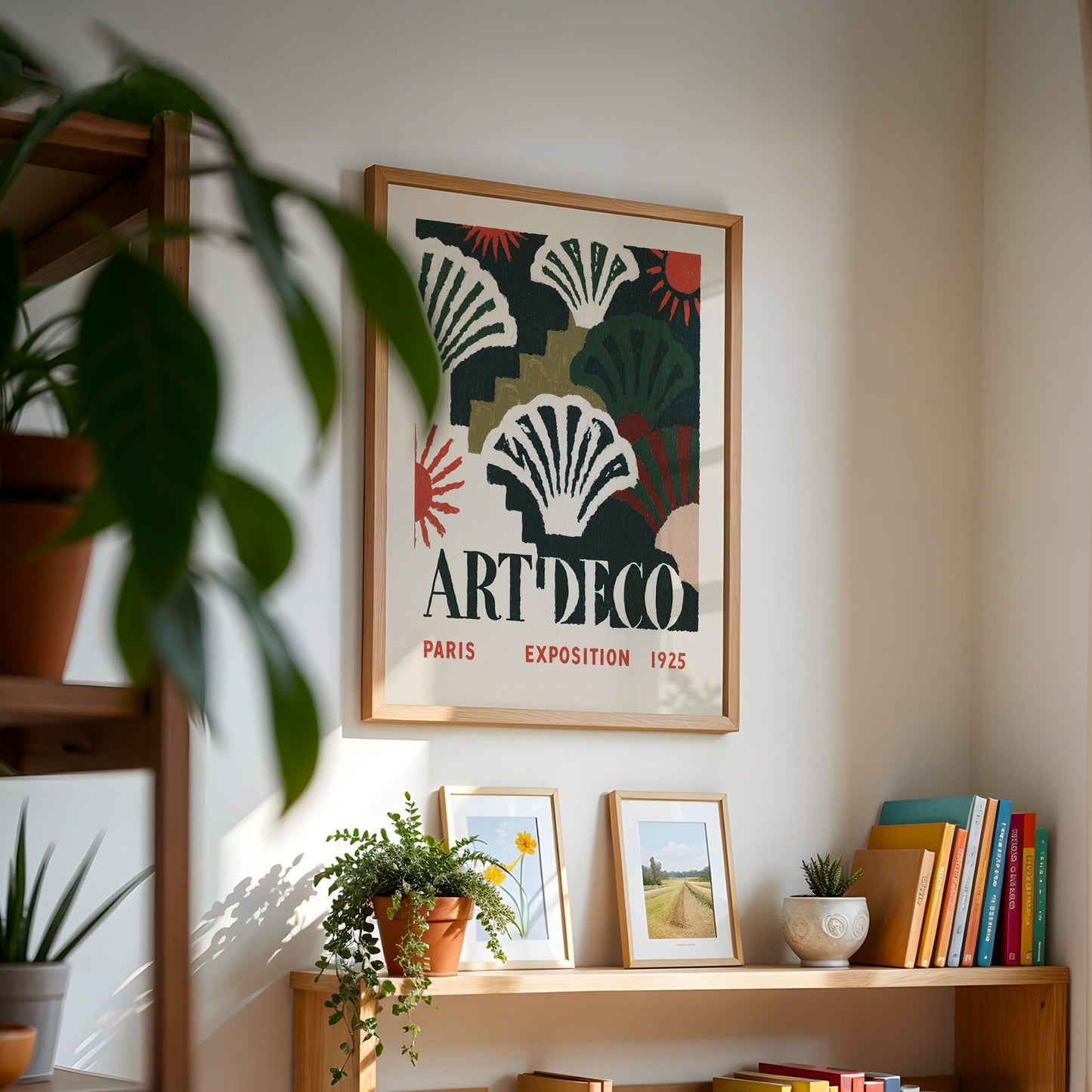 Art Deco Paris Exposition Print — Dark Green