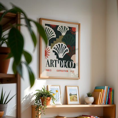 Art Deco Paris Exposition Print — Dark Green