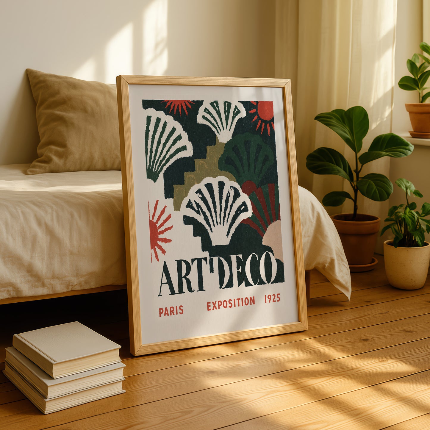 Art Deco Paris Exposition Print — Dark Green