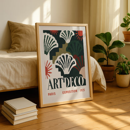 Art Deco Paris Exposition Print — Dark Green