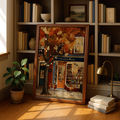 Autumn Bookstore Print