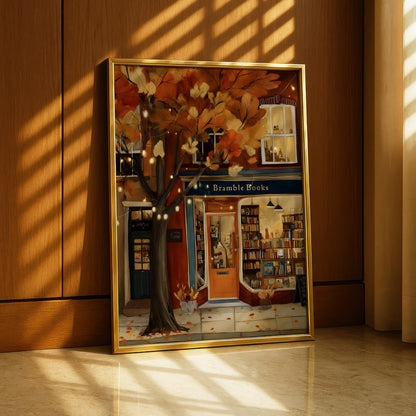 Autumn Bookstore Print