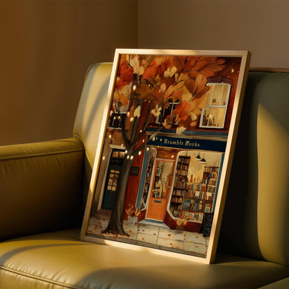 Autumn Bookstore Print