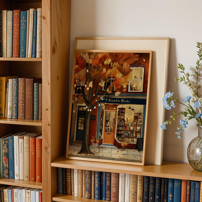 Autumn Bookstore Print