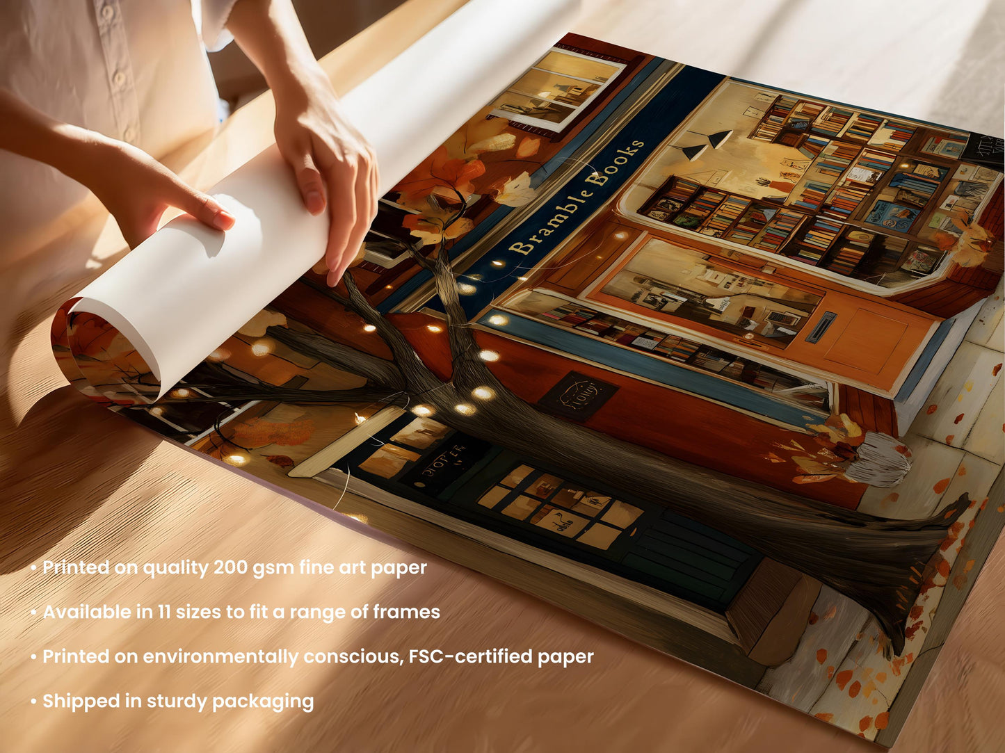 Autumn Bookstore Print