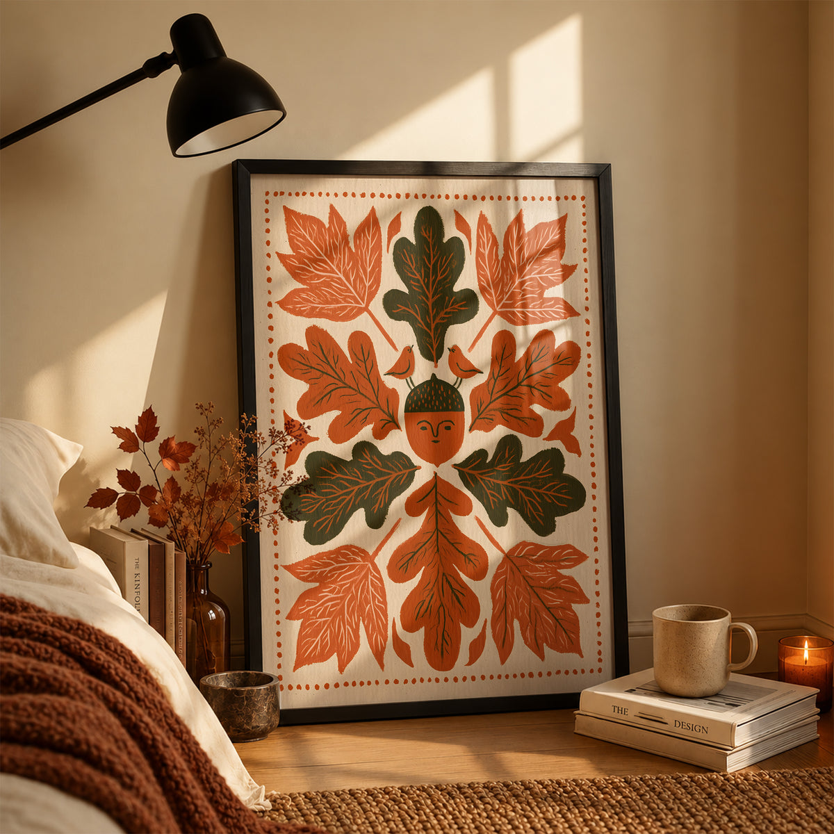 Autumn Acorn Folk Print Living Room 24 (autumnal).jpg