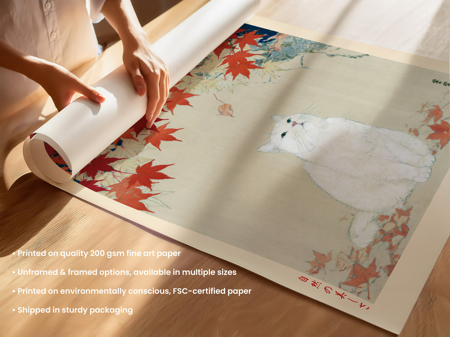 Autumn Cat Print