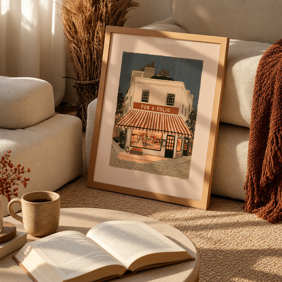 Autumn Corner Bookshop Print Living Room 2 (autumnal).jpg