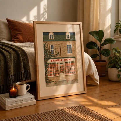 Autumn Cottage Bookshop Print Living Room 23 (autumnal).jpg