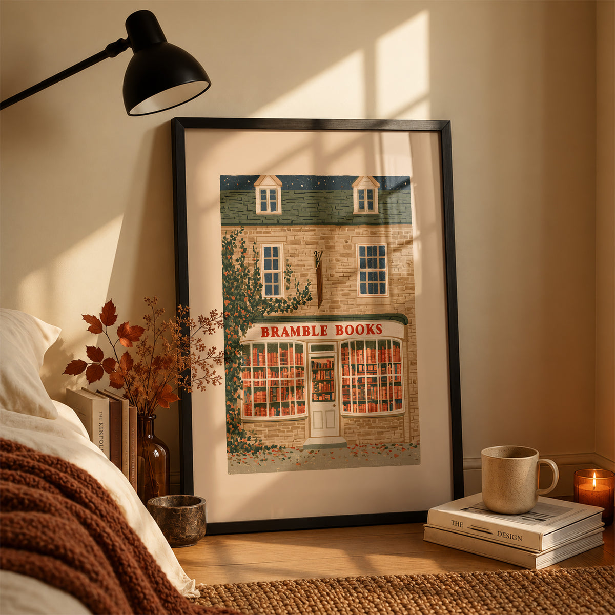 Autumn Cottage Bookshop Print Living Room 24 (autumnal).jpg