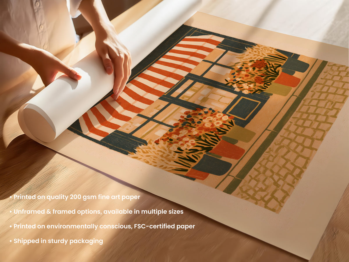 Autumn Flower Market Print Unframed (UF & F).jpg