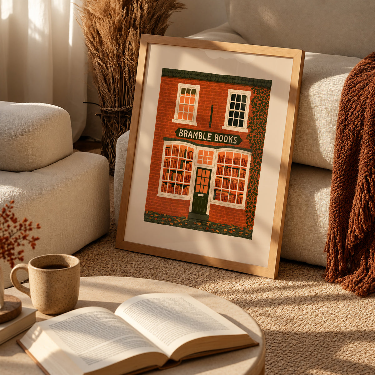 Autumn Ivy Bookshop Print Living Room 2 (autumnal).jpg