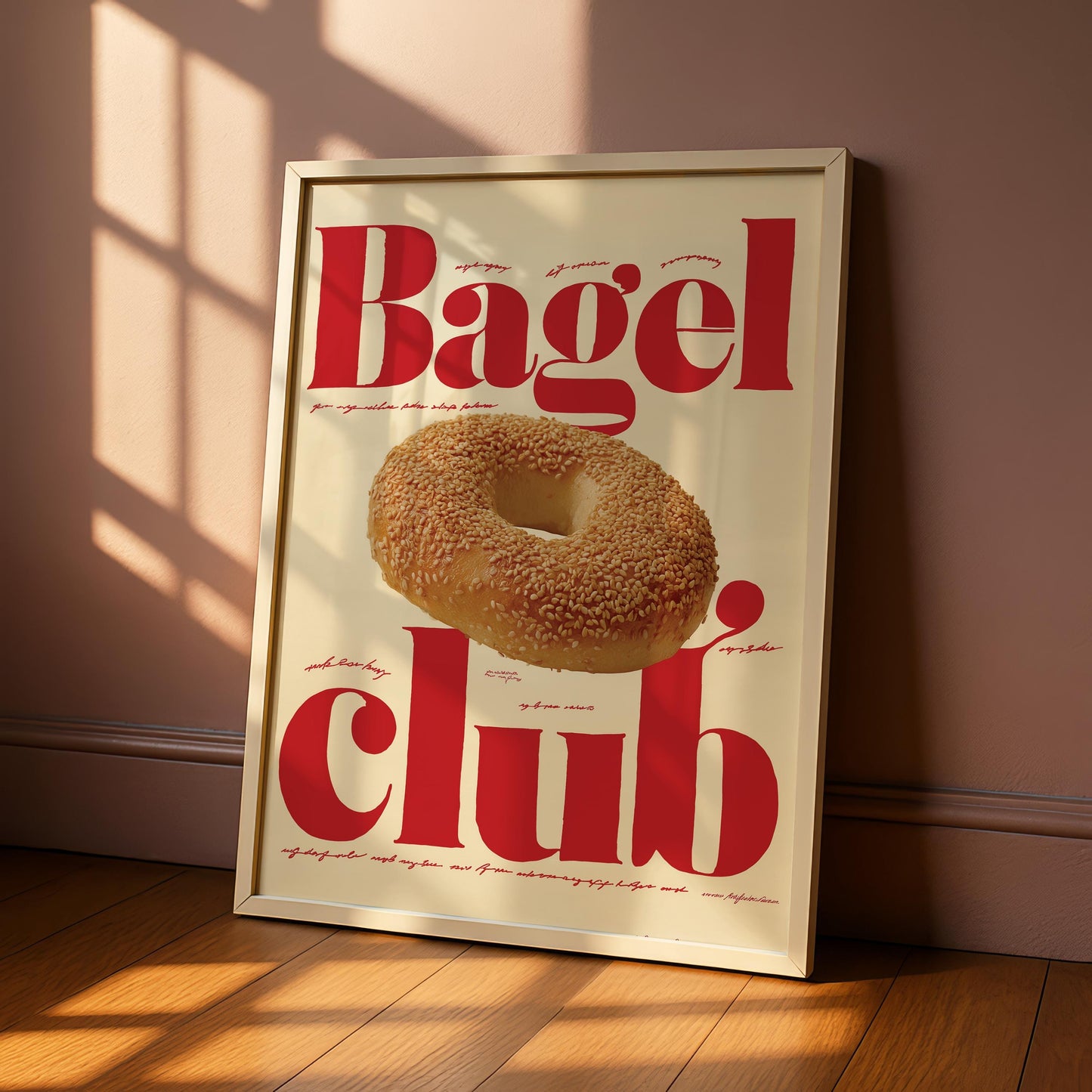 Bagel Club Kitchen Print