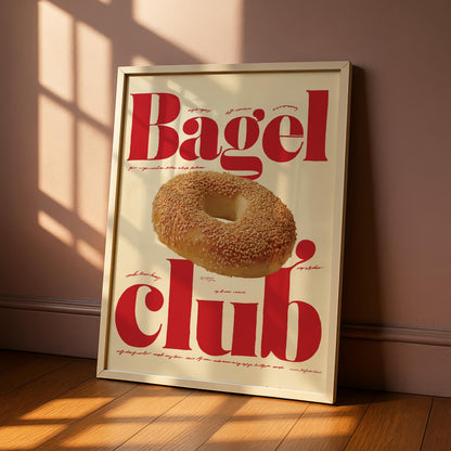 Bagel Club Kitchen Print