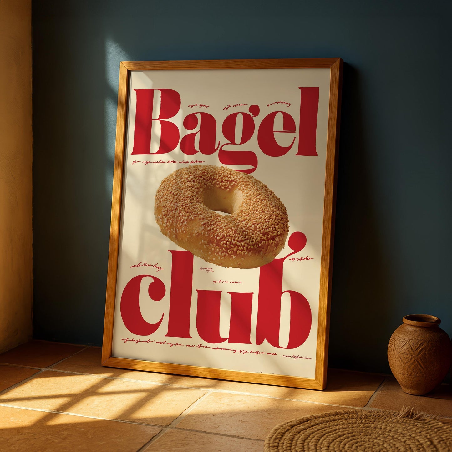 Bagel Club Kitchen Print