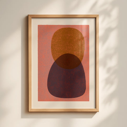 Balancing Shapes Abstract Print