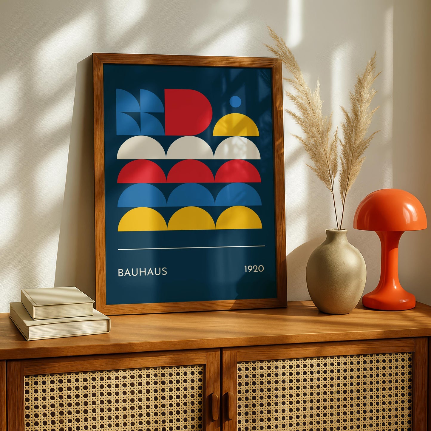 Bauhaus Print – Navy