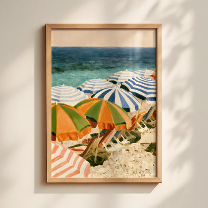 Beach Umbrellas Print
