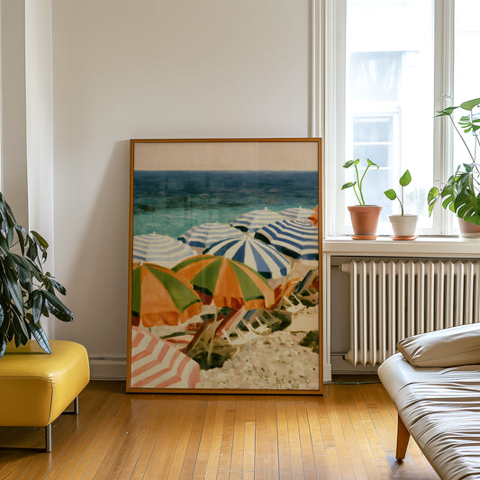 Beach Umbrellas Print