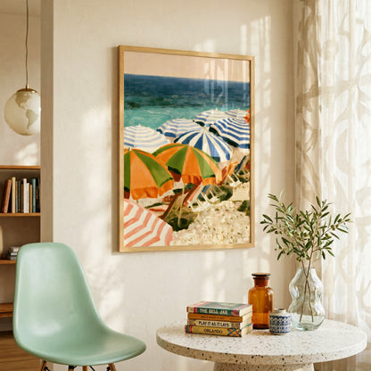 Beach Umbrellas Print