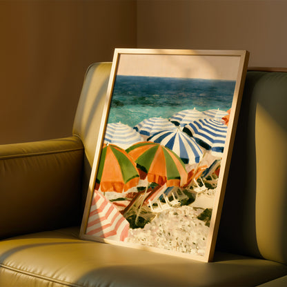 Beach Umbrellas Print