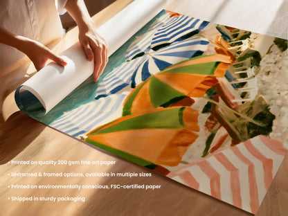 Beach Umbrellas Print