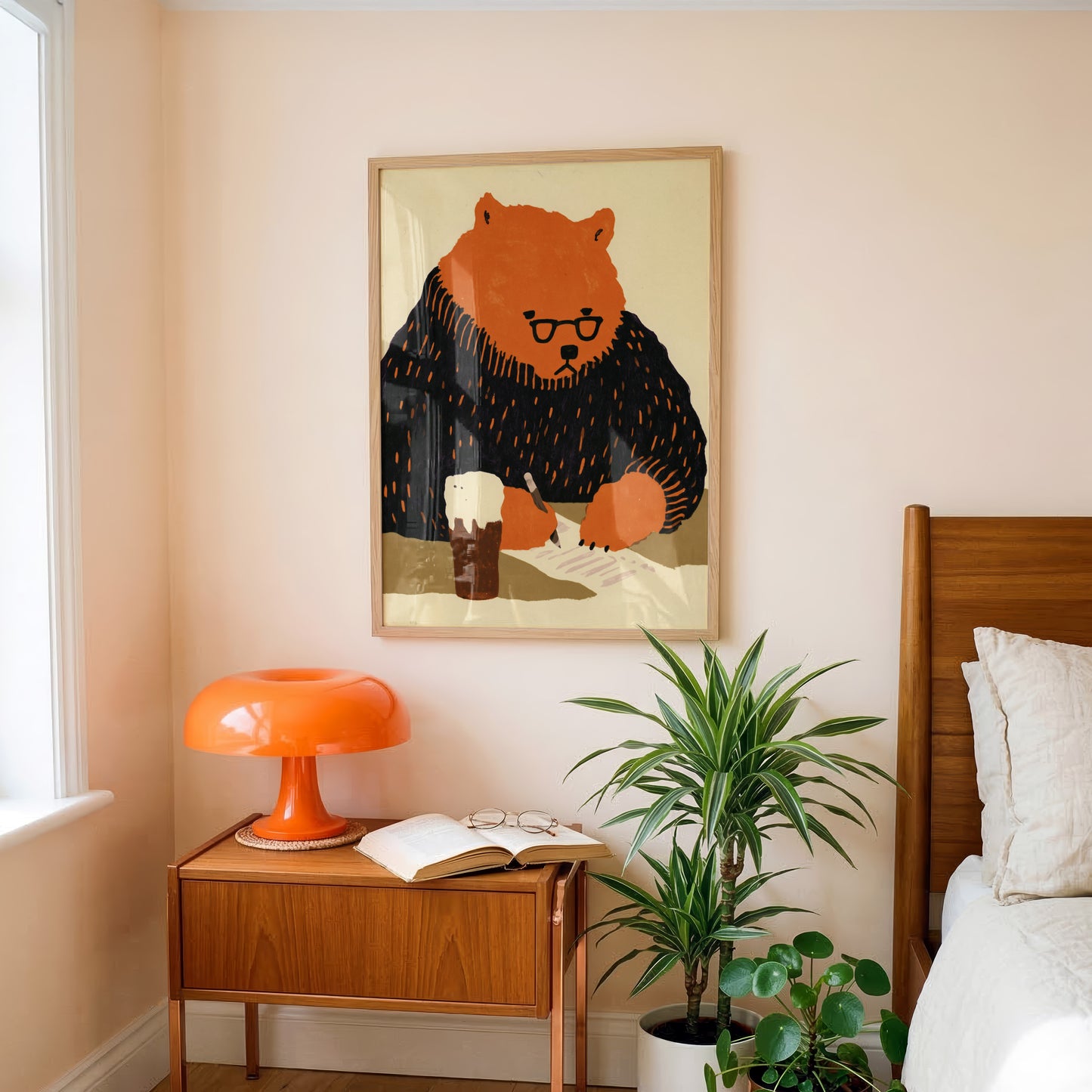 Bear Writing Print