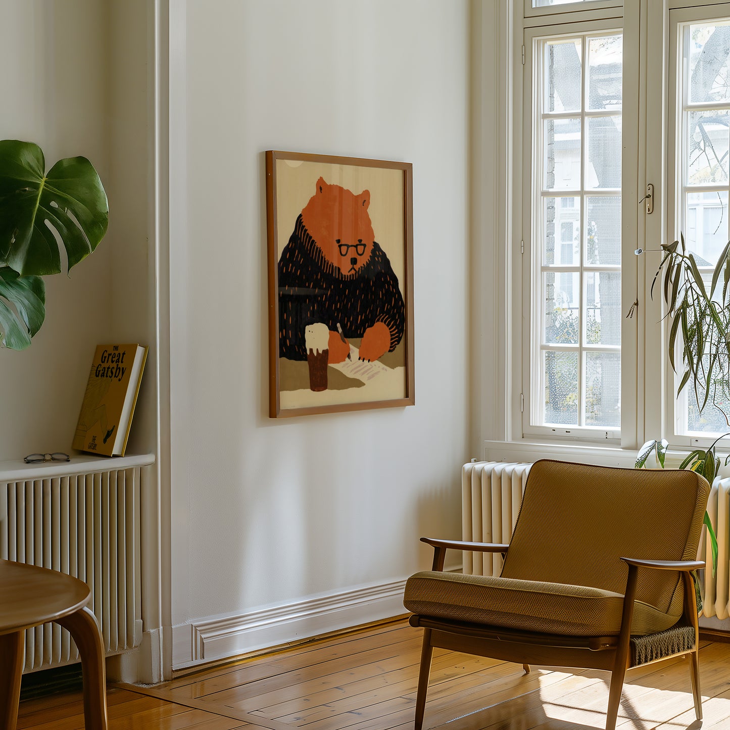 Bear Writing Print