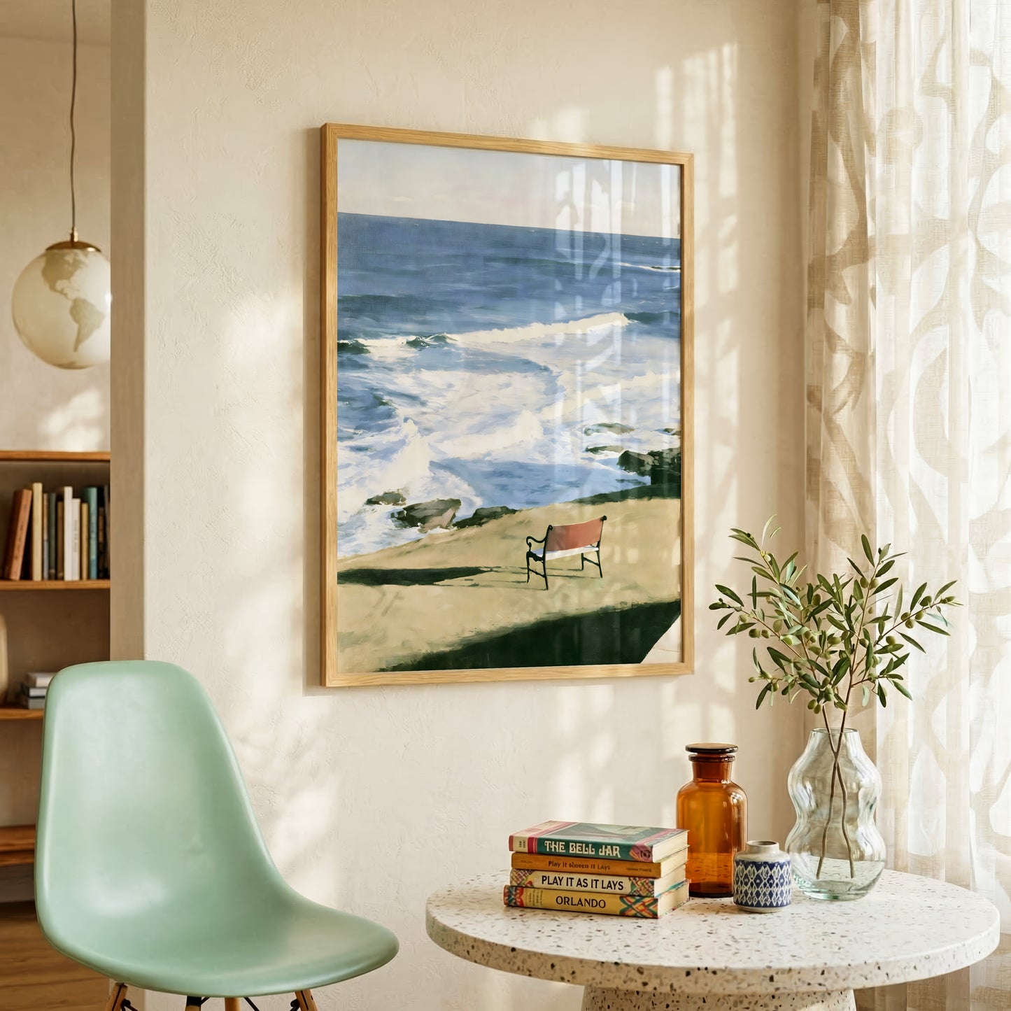 Bench By The Sea Print