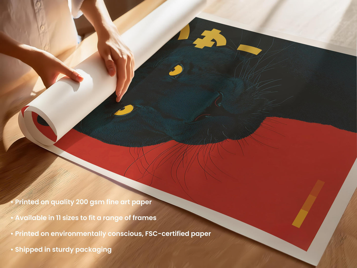 Black Panther Fashion Print