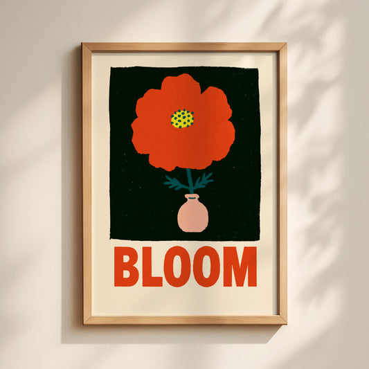 Bloom Poppy Print